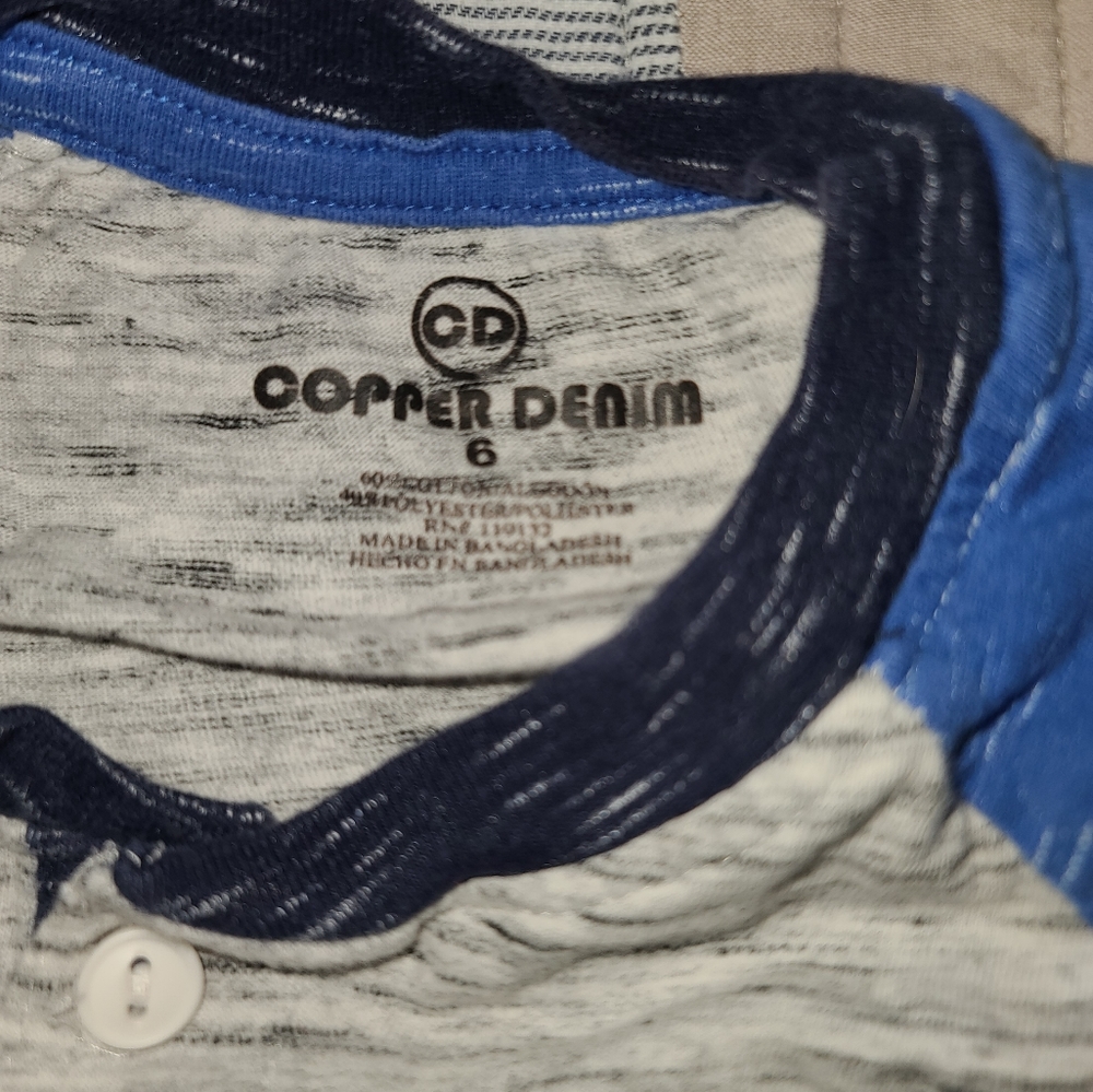 Copper denim boys shirt